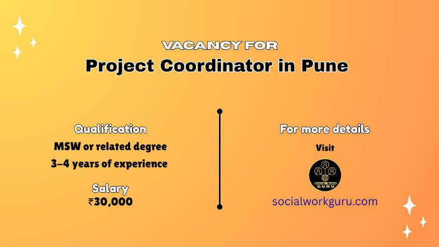 Project Coordinator Vacancy in Child Rights NGO, Pune