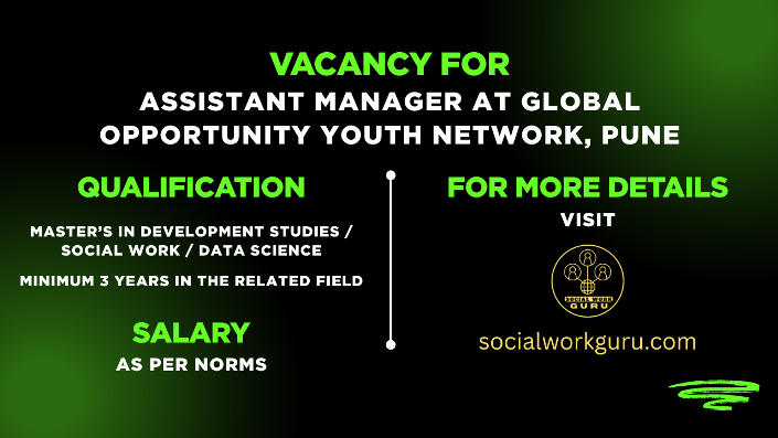 GOYN Pune Recruitment 2025 notification Assistant Manager Data Research Analytics